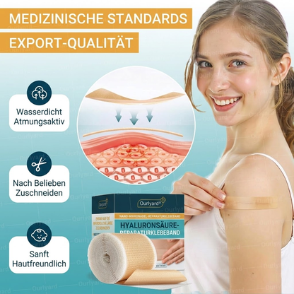 👨🏼‍⚕️✅Offizieller Shop | Ourlyard® Hyaluronsäure Mikronadel-Tape (Behandelt alle Arten von Narben, Dehnungsstreifen, Akne, Verbrennungen, Warzen und Krampfadern)