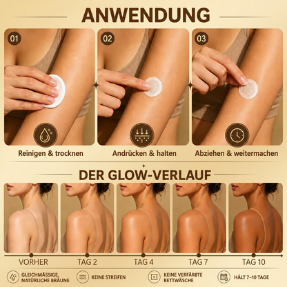 Rolimey® Mikronadel-Bräunungspflaster • Natürlicher Bronze-Glow ohne UV & DHA