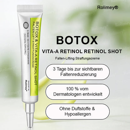 Rolimey® Retinol & Botox Shot (Straffende Gesichtscreme gegen Falten)