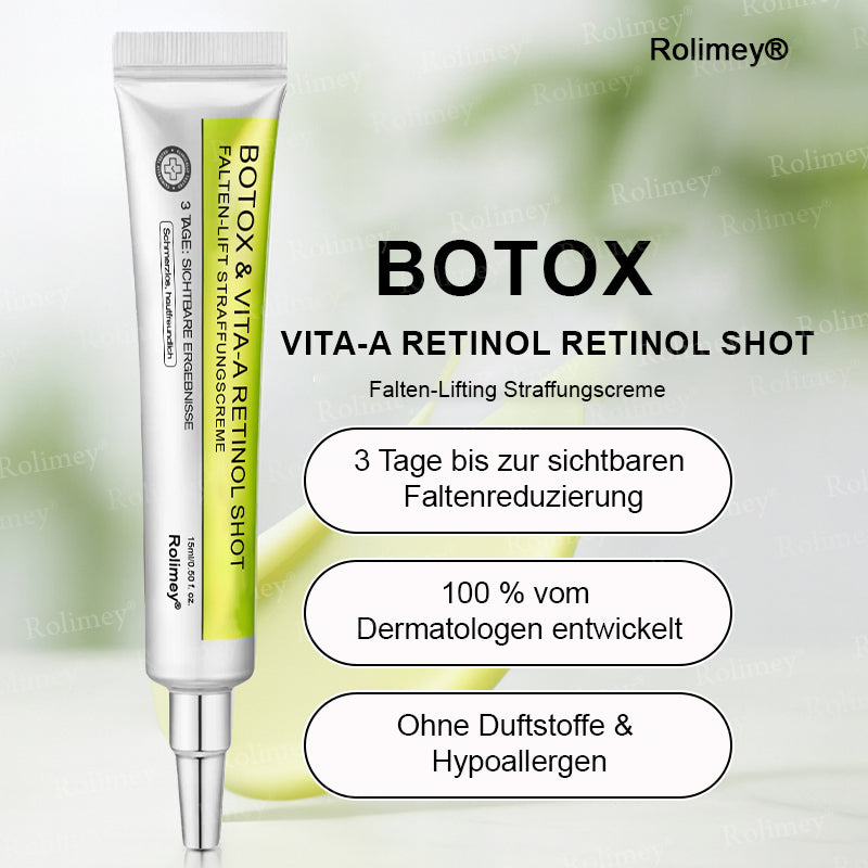 Rolimey® Retinol & Botox Shot: Die perfekte Ergänzung für Ihre Routine(upsell)