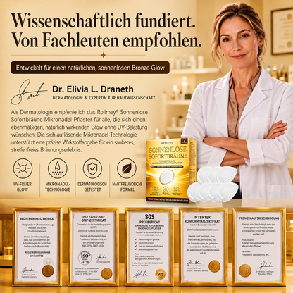 Rolimey® Mikronadel-Bräunungspflaster • Natürlicher Bronze-Glow ohne UV & DHA