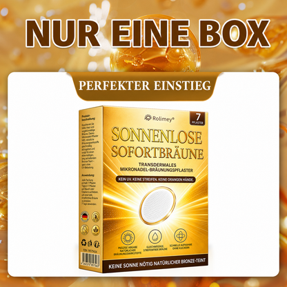 Rolimey® Mikronadel-Bräunungspflaster • Natürlicher Bronze-Glow ohne UV & DHA
