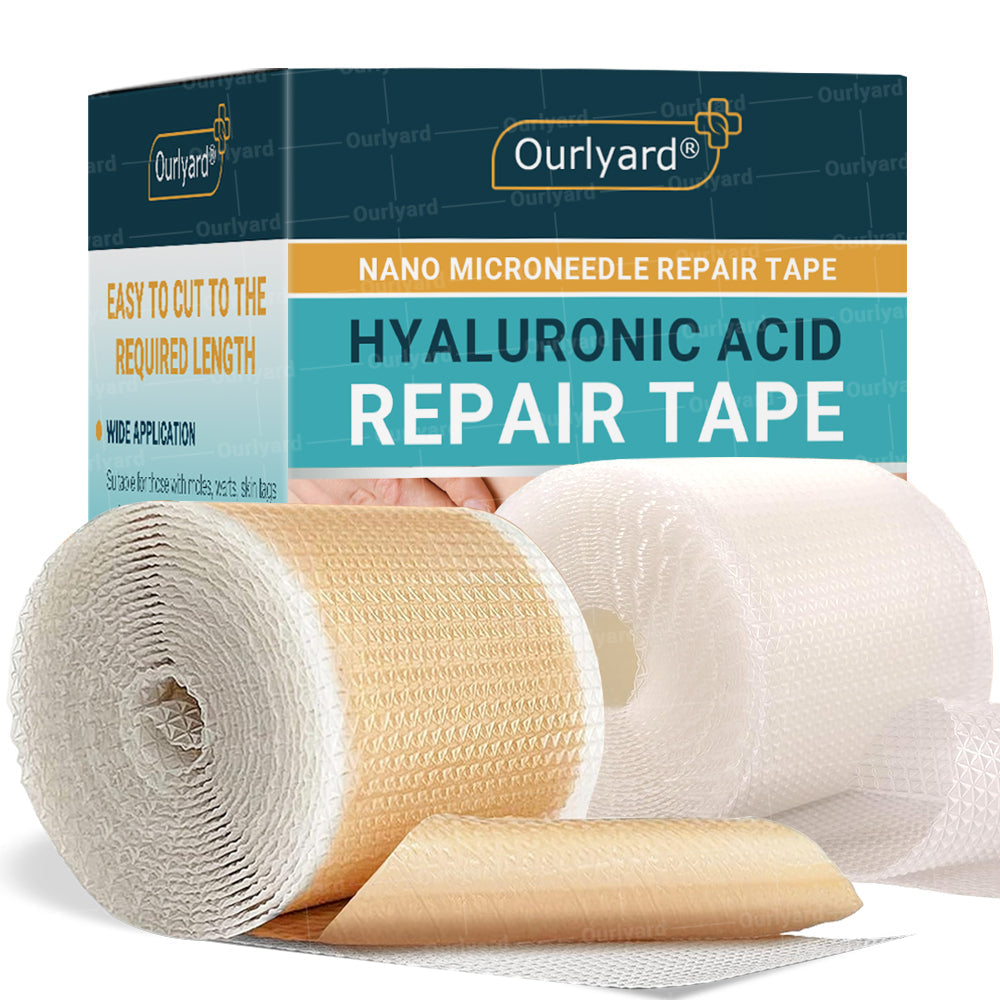 ❤︎Official Store |Ourlyard® Hyaluronsäure Nano Microneedle Repair Tape🗽🎉(Behandlung von alten und neuen Narben, Reduzierung von chirurgischen Narben, Dehnungsstreifen, Keloiden, Akne, Verbrennungen, Warzen, Dermatome und Krampfadern) (Upsell)