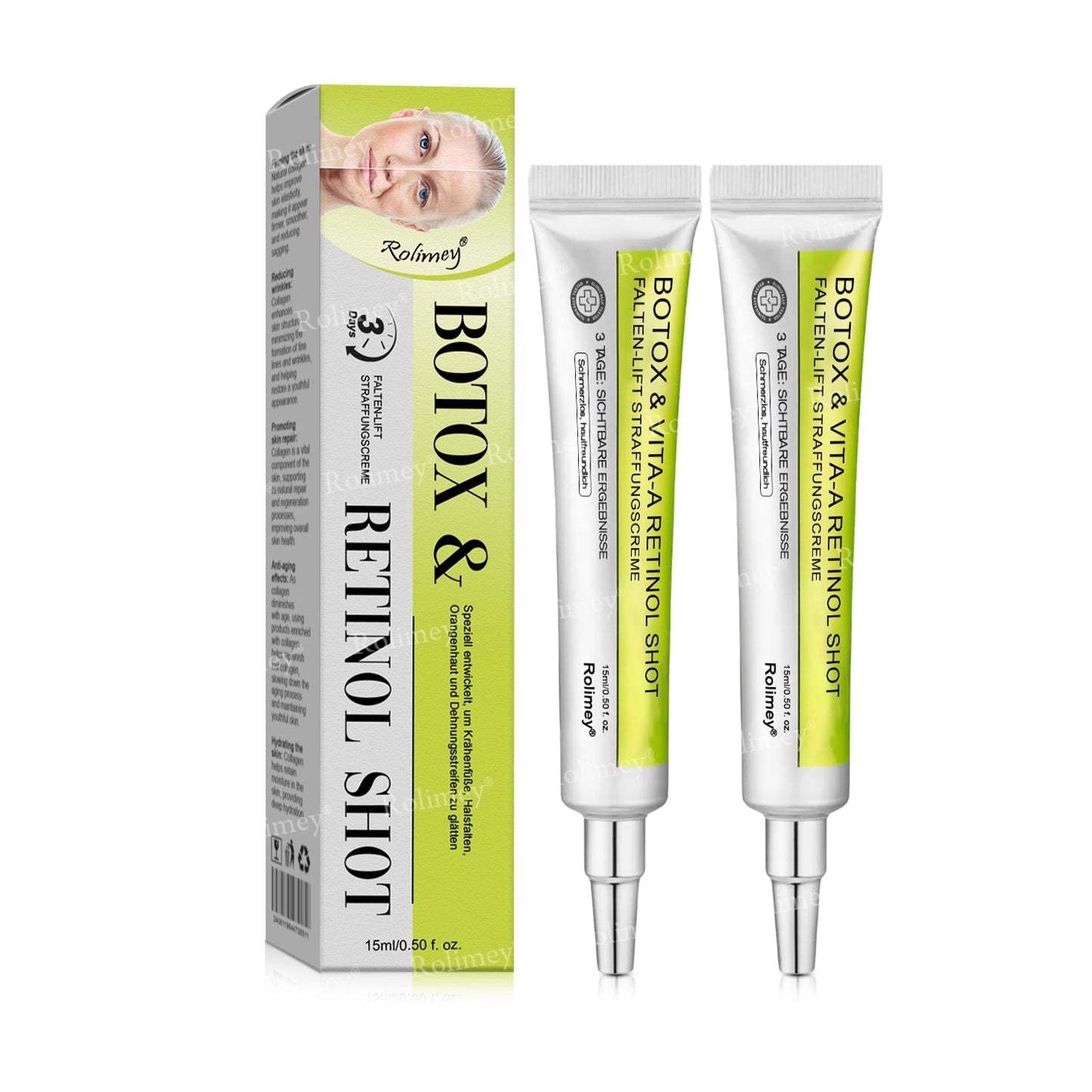 Rolimey® Retinol & Botox Shot (Straffende Gesichtscreme gegen Falten)